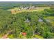 Expansive aerial view of the property showcasing its location amidst lush greenery and community at 322 Scheer Ave, Durham, NC 27703