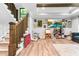 Finished basement with stairs and toys featuring plenty of room for activities and storage at 322 Scheer Ave, Durham, NC 27703