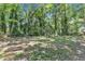 Fenced backyard with grassy area and mature trees, perfect for outdoor activities at 3221 Ward Rd, Raleigh, NC 27604