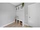 Mudroom featuring a coat rack with storage and bench at 34 Millennium Dr, Pittsboro, NC 27312