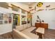 Bright living room with high ceilings, exposed beams, and unique wall decorations at 3616 Culater Ct, Raleigh, NC 27616