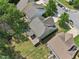 Aerial view of home with covered patio and nice backyard at 3901 Yates Mill Trl, Raleigh, NC 27606