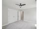 Bedroom featuring a ceiling fan, neutral walls, and a closet at 3901 Yates Mill Trl, Raleigh, NC 27606