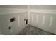 Unfinished corner showcasing installed electrical outlets and taped drywall seams at 4024 N Nc 581 Hwy, Kenly, NC 27542
