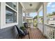 Inviting front porch with comfortable seating and views of the neighborhood at 513 Basin Hill Dr, Wake Forest, NC 27587