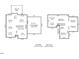 Detailed floor plan showcasing the layout of the first and second levels of the home, including room dimensions at 5536 Centipede Trl, Raleigh, NC 27610