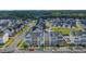 Aerial view of a neighborhood showing the home's location and surrounding community at 6107 Kayton St, Raleigh, NC 27616