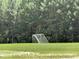 Community soccer field surrounded by lush trees, providing a scenic space for outdoor activities at 65 Shorrey Pl, Youngsville, NC 27596