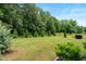 Expansive backyard with a lush lawn, landscaping, and a barbecue grill at 7117 Crested Iris Pl, Durham, NC 27703