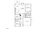 Detailed floor plan showing the layout of the home including bedrooms, bathrooms, and kitchen at 798 Old Station Pointe, Angier, NC 27501