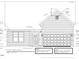 Detailed front elevation drawing of a home with a garage, showcasing architectural design and features at 798 Old Station Pointe, Angier, NC 27501