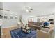 Open concept living room with access to the kitchen and dining area, perfect for entertaining at 9120 Dupree Meadow Dr, Angier, NC 27501