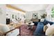 Inviting living room featuring modern decor, open layout, and stylish furnishings at 939 Clarion Dr, Durham, NC 27705