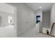 Hallway with white walls and carpets leading to additional rooms at 1508 Heritage Reserve Ct, Wake Forest, NC 27587