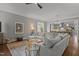 Spacious living room open to the kitchen, creating a comfortable and inviting atmosphere at 1508 Heritage Reserve Ct, Wake Forest, NC 27587