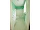 Bright bathroom with green walls, hexagon tile floors, and a shower tub at 1513 Western Ave, Rocky Mount, NC 27804