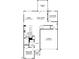 Detailed floor plan showcasing the layout of the main level, including the kitchen, dining, Gathering room, and main level bedroom at 218 Macon Lake Drive # 43, Apex, NC 27523