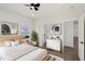 Serene main bedroom with ensuite bath, walk in closet and modern decor at 2301 Pinecroft Dr, Burlington, NC 27217