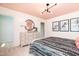 Cozy bedroom showcases stylish furnishings, modern decor, and unique artwork for a contemporary feel at 242 Macon Lake Drive # 37, Apex, NC 27523
