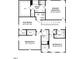 Upstairs floor plan featuring primary bedroom, flex room, and additional bedrooms at 246 Macon Lake Drive # 36, Apex, NC 27523