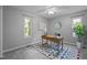 Well-lit home office with modern desk and decor at 2704 Shaftsbury St, Durham, NC 27704