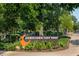 Downtown Cary Park signage surrounded by lush greenery and shaded walking paths at 2808 Kempthorne Rd # 61, Cary, NC 27519