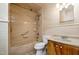 This bathroom features a bath tub, vanity and a tile floor at 2817 Henslowe Dr, Raleigh, NC 27603