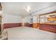 Open-concept layout showcases a living room with a fireplace adjacent to the kitchen at 2817 Henslowe Dr, Raleigh, NC 27603