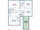 Second floor plan of the house, with bedrooms, bathrooms and storage space at 32 Iroquois Ct, Garner, NC 27529