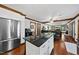 Open kitchen view into combined living and dining areas at 3412 Paddock Cir, Raleigh, NC 27613