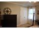 Bedroom featuring a four poster bed, large dresser, closet, and neutral walls at 408 Greenfern Ct, Burlington, NC 27215