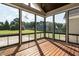 Bright and airy sunroom with wood floors and large windows overlooking the backyard at 5305 Yorkville Ct, Holly Springs, NC 27540