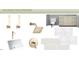Elegant hall bathroom with modern fixtures, vanity, and patterned tile at 5841 Carriage Gate Dr, Raleigh, NC 27603