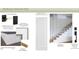 Hardware and trim with a modern staircase and baseboards at 5841 Carriage Gate Dr, Raleigh, NC 27603