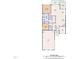 Detailed floor plan illustrating the layout, room dimensions, and total area of the property at 704 Haven Peak Ln, Wake Forest, NC 27587