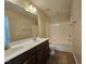 Bathroom featuring a double vanity sink and tub at 711 Keystone Park Dr # 78, Morrisville, NC 27560
