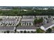Aerial view showcases a residential neighborhood, highlighting the community's layout and surroundings at 711 Keystone Park Dr # 78, Morrisville, NC 27560