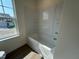 Bathroom with bathtub and shower with tile surround at 88 Willow Cameron Way, Angier, NC 27501