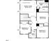 Upstairs floor plan featuring four bedrooms, a linen closet, and two bathrooms at 88 Willow Cameron Way, Angier, NC 27501