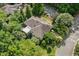 Aerial view highlighting the landscaped yard, well-maintained roof, and inviting backyard at 101 Cardiff Pl, Chapel Hill, NC 27516
