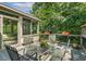 Charming patio with outdoor seating, perfect for enjoying the natural surroundings at 101 Cardiff Pl, Chapel Hill, NC 27516