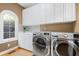 Convenient laundry room equipped with modern washer and dryer at 104 San Sophia Dr, Chapel Hill, NC 27514