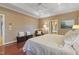 The main bedroom is bright with neutral walls and has an attached ensuite at 104 San Sophia Dr, Chapel Hill, NC 27514