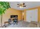 Functional home office space with desk, dual monitors and natural light at 1123 Poplar Forest Ln, Pittsboro, NC 27312