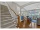 Cozy living room with hardwood floors and a comfortable seating area at 12227 Orchardgrass Ln, Raleigh, NC 27614