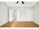 Spacious main bedroom with hardwood floors and ensuite bath access at 12309 Aberdeen Chase Way, Durham, NC 27703