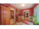 View of the dining room into the living room and kitchen at 1815 Hawthorne Ln, Burlington, NC 27215