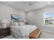 Inviting bedroom with soft neutral tones, stylish furnishings and natural light at 200 Baskerville Ct, Holly Springs, NC 27540