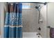 Tile surround tub and shower combination, including a stylish curtain at 204 Franconia Way, Apex, NC 27502