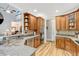 Updated kitchen with stainless steel appliances and granite countertops at 218 Kinvara Ct, Wake Forest, NC 27587